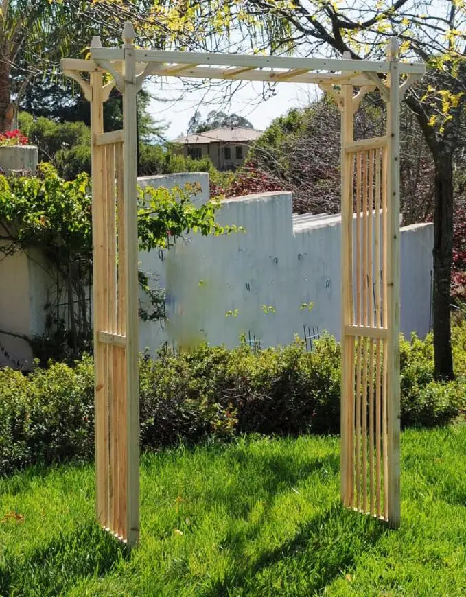 Wood outdoor Arbor Pergola Wooden Garden Arches