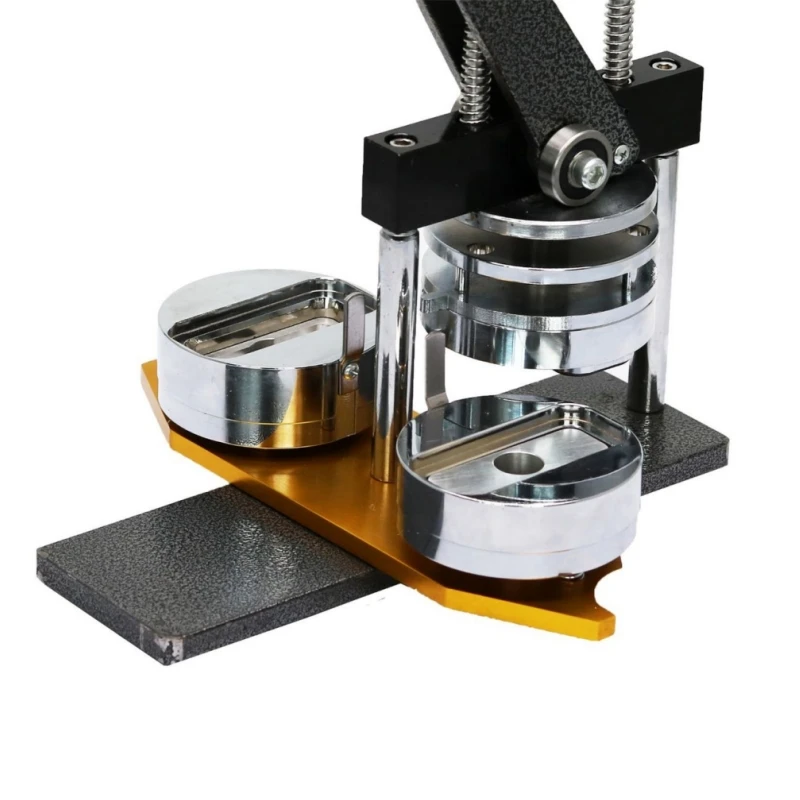 Button manufacturing machine Badge stamping tool Homemade rectangular name badge button manufacturing tool stamping machine