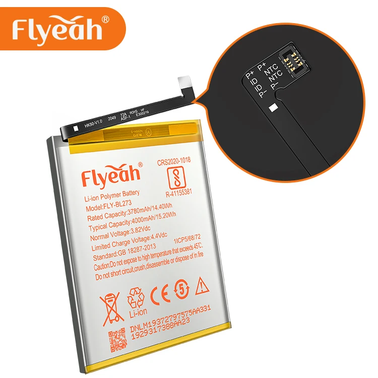 Wholesale Battery for Lenovo Cell Phone 4000Mah capacity BL273 battery for Lenovo K8+