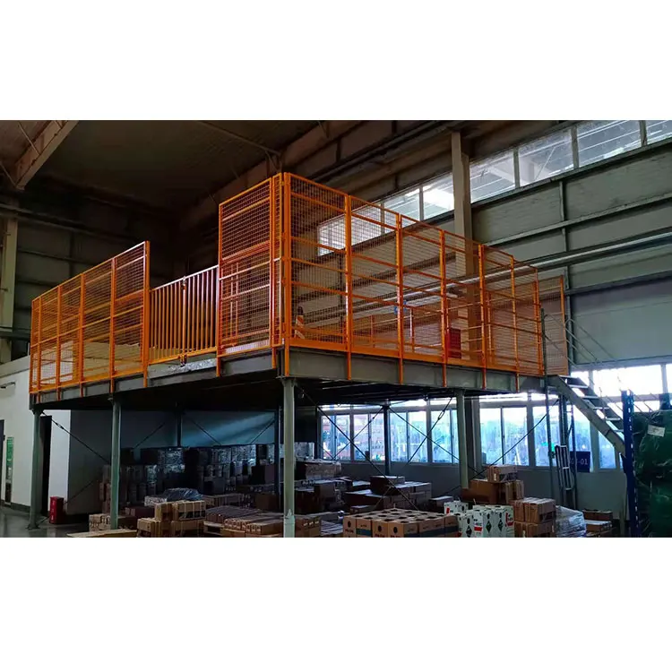 Warehouse Steel Structure Heavy Beam Supporting Industrial Mezzanine Floor