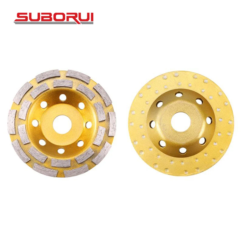 Factory OEM 125mm 5 inch diamond cup wheel grinding wheel with irregular tooth shape for concrete stone granite