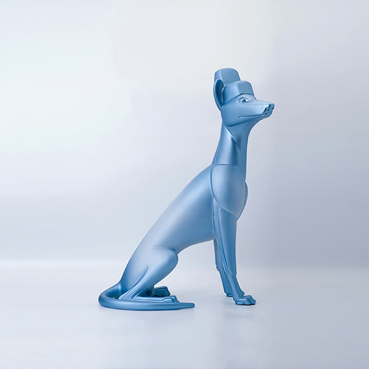 
hot sales colorful Dog shape High Quality Statue Bling Home Decoration Crafts 