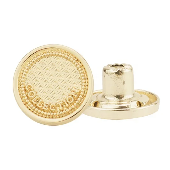 Jinyi Button Factory Custom Logo Design Metal Zinc Alloy Metal Buttons Jeans Button and Rivets