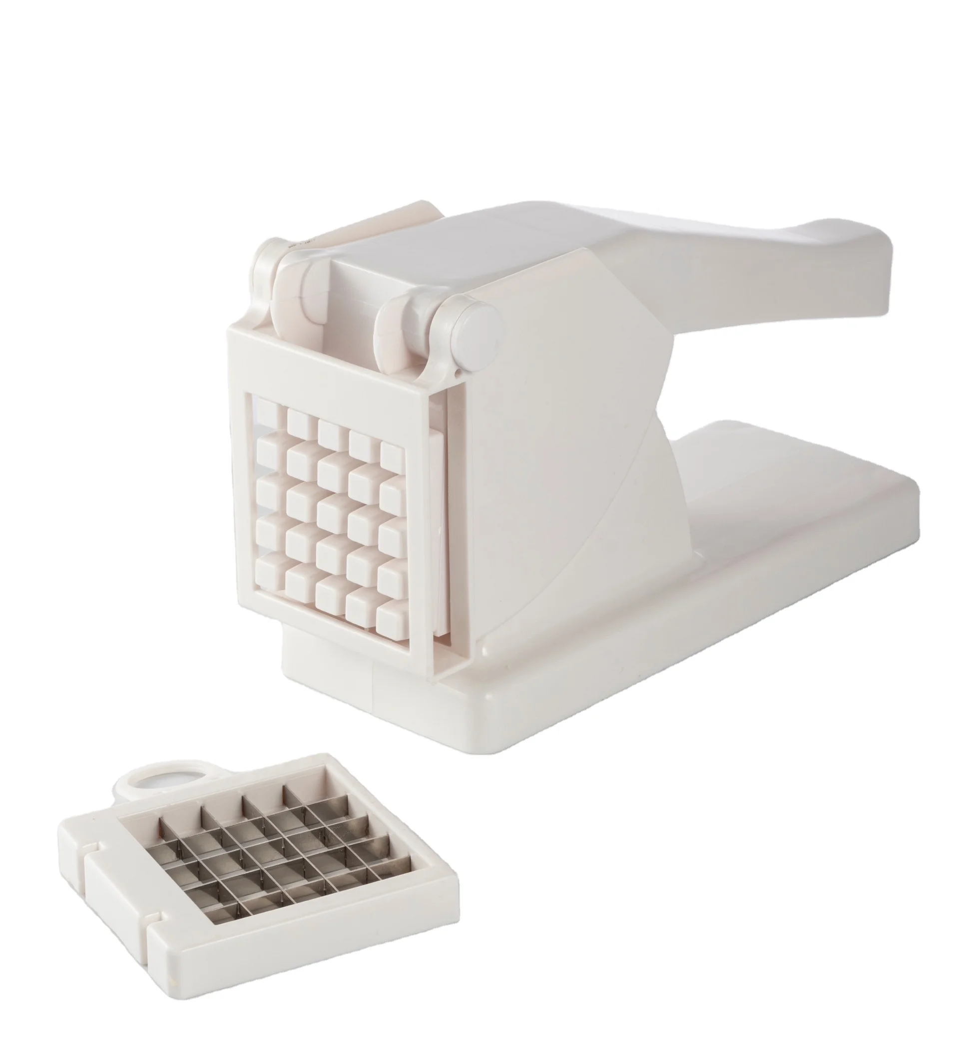 
China Sale PP PS Potatoes Chips Cutting Machine Hand Push Fries Chopper Slicer Blade Hand Push 
