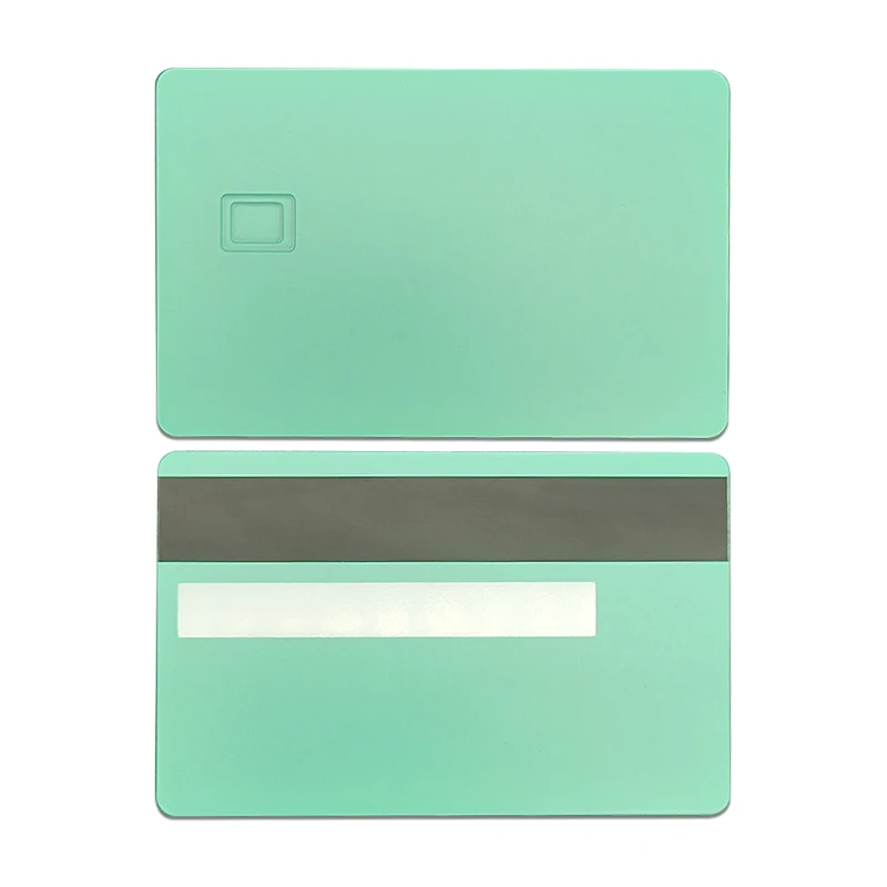 Custom Multi-Color Matte Blank Metal Bank Credit Card With Magnetic Stripe And Chip Slot
