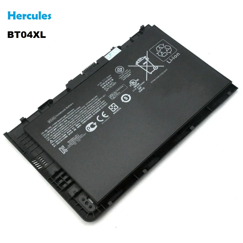 BT04XL Original laptop battery  14.8V 3400mAh (52Wh) 4cell for HP EliteBook Folio 9480m 9470m  Laptop battery