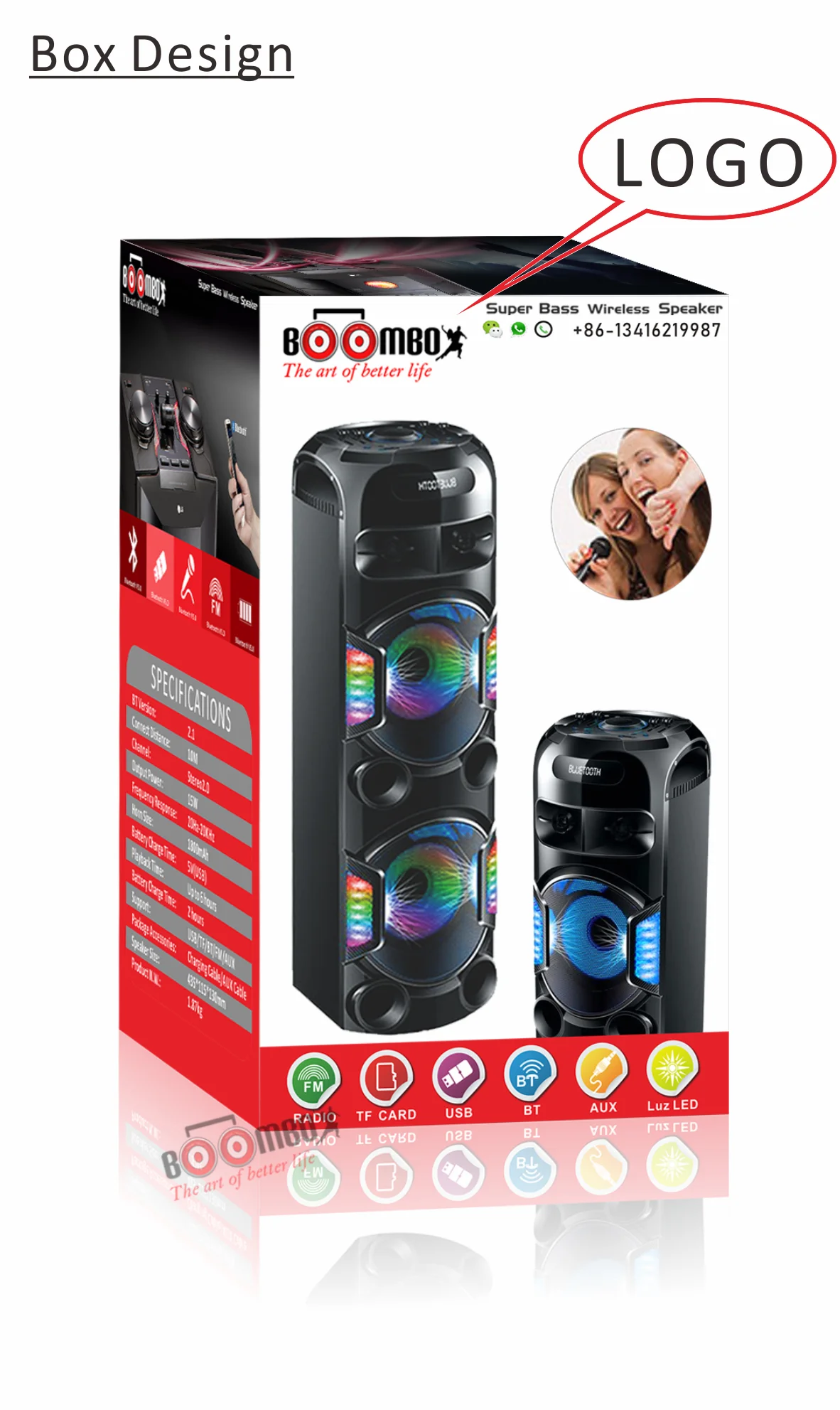 Manufacturer 12 inch outdoor sound system DJ party wireless portable speakers