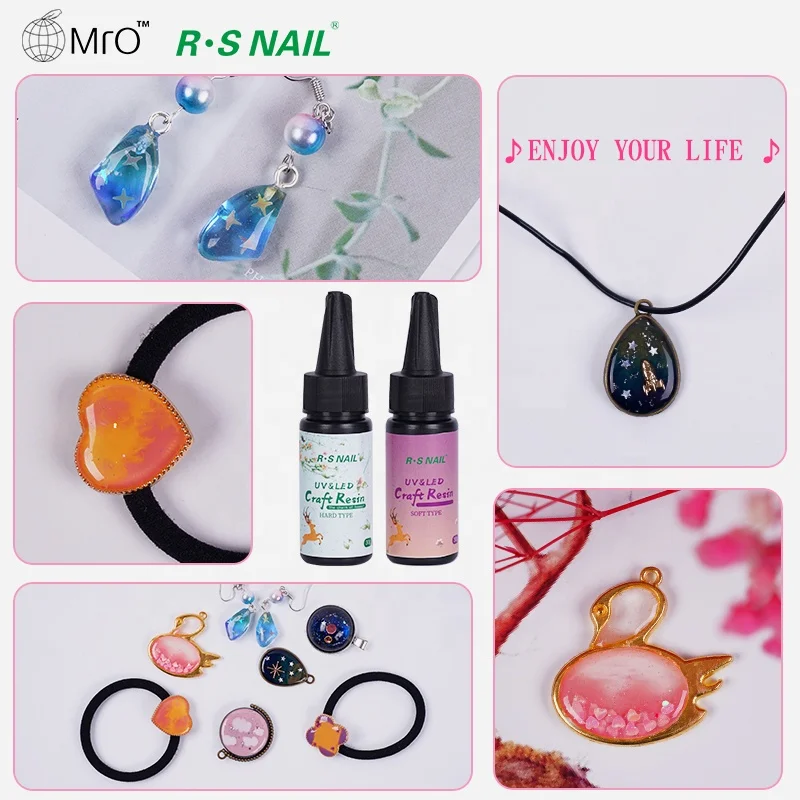 Factory OEM/ODM Service free sample hard or soft type universal clear uv curing resin uv epoxy glue DIY Handmade Gift