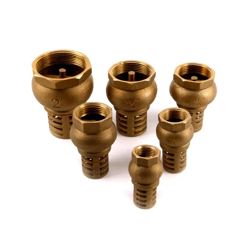 Made in China High Quality Heavy Duty Copper Hoist Check Valve Brass Bottom Valve Flow Control Brass Check Valve