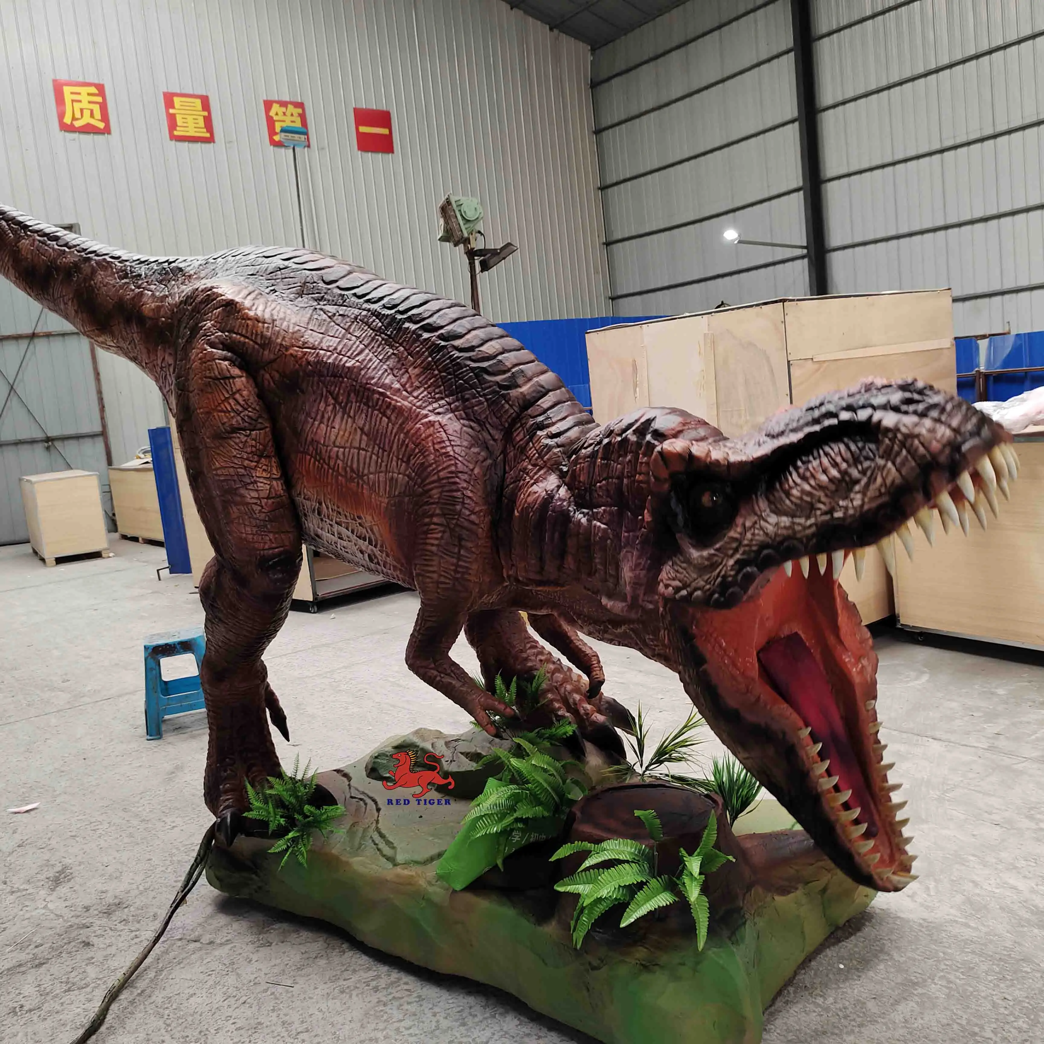 dino park realistic dinosaur electronic juguetes de dinosaurio animatronico dinosaur open mouth made in China