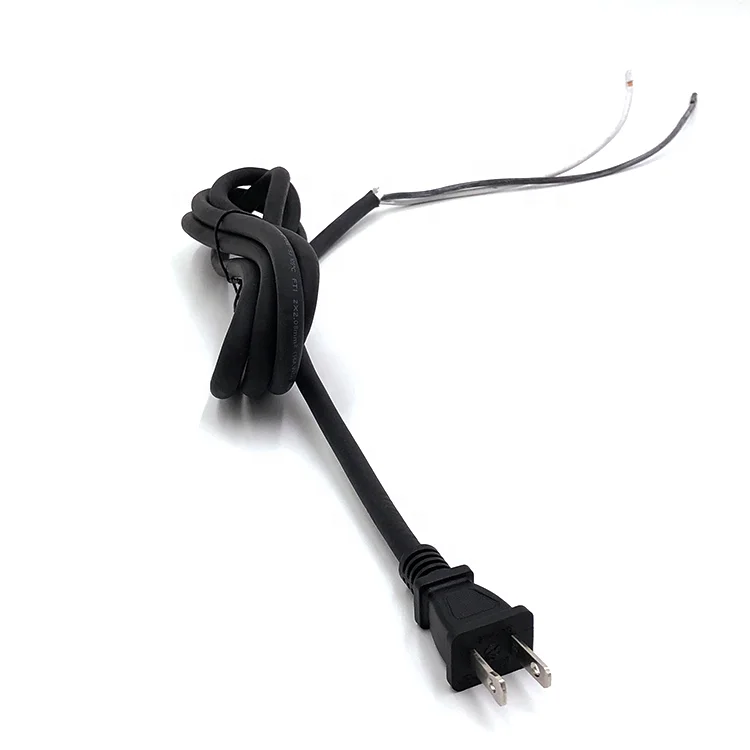 Home appliance UL approved nema 1-15p american standard 2 pin plug