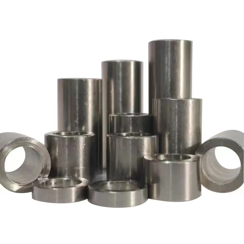 Dong guan Rich Precision cnc machined steel flanged bush Coupling steel bush sleeve Metal Reducing Spacer BushPopular