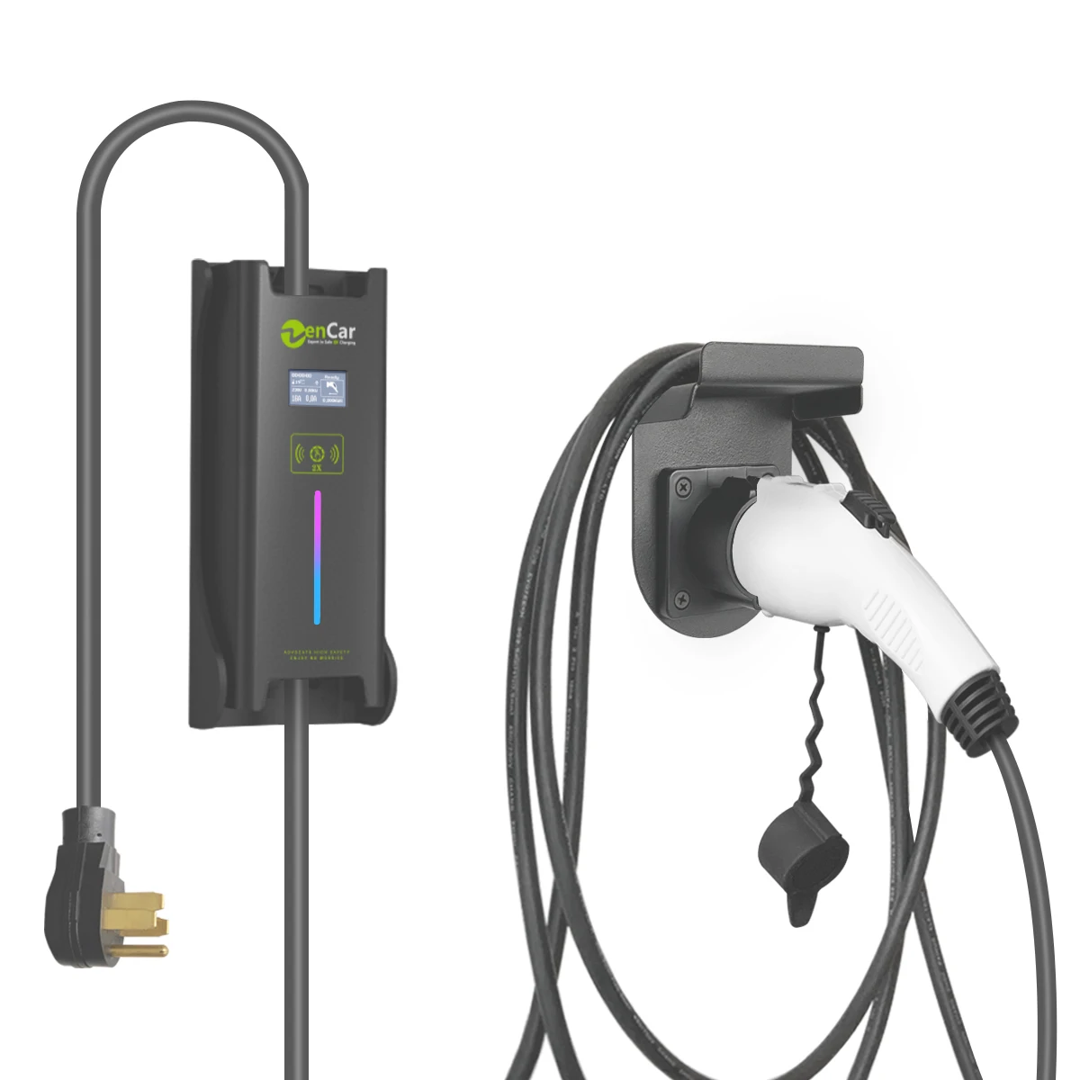 
Уровень 2 EV зарядное устройство Zencar Evse зарядное устройство 40A Sae J1772 Тип 1-14-50 штепсельной вилки EV электрический автомобиль зарядное устройство для дома 