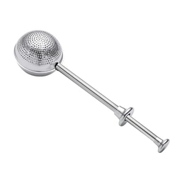 Stainless Steel for Loose Leaf Tea Spices and Seasonings in Office or Travelling Long Handle Tea Strainer