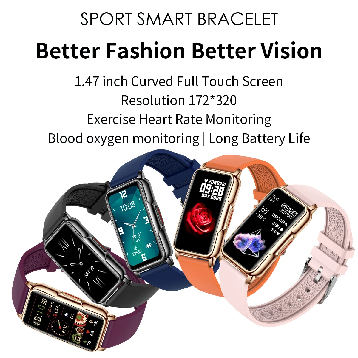 Smart Watch 2023 Women Diamond Strap Ladies Smartwatch Heart Rate Blood Oxygen Monitor Wristband for Android IOS Phone Watch