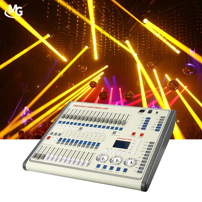 DMX 512 Console Light Controller MiNi Pearl 1024 Stage Lighting Effects Console For Wedding Disco Nightclub DJ Equipment
