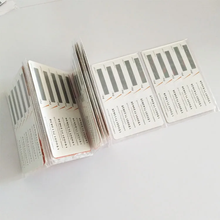 Telecom custom printing top up scratch off calling card