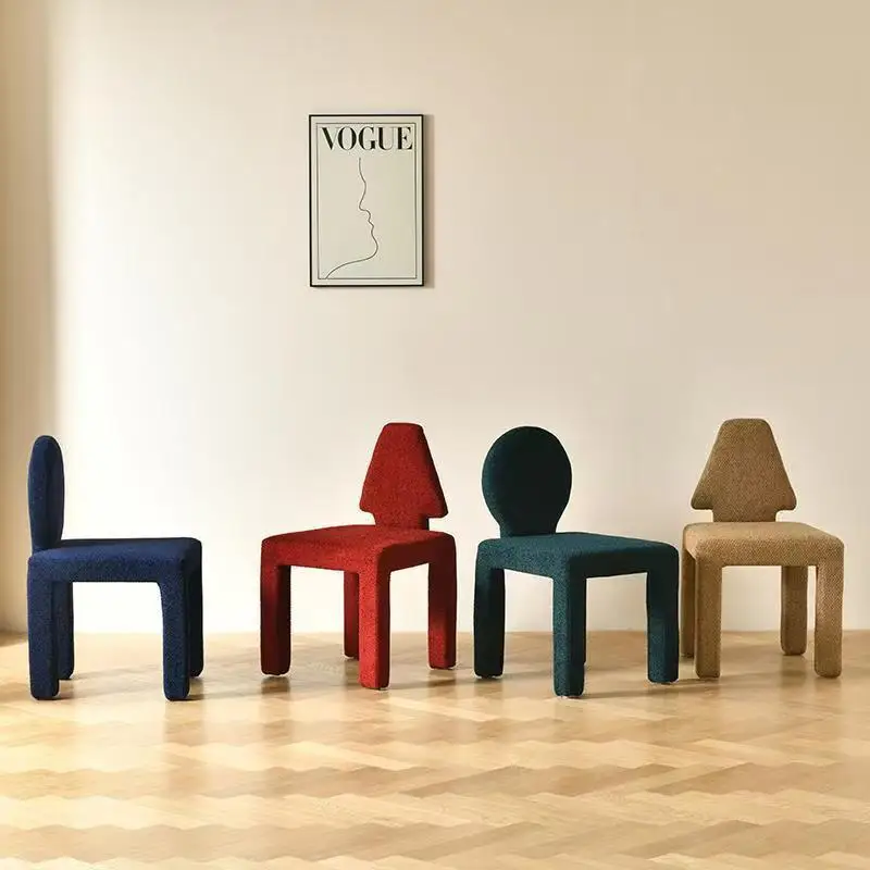 Modern Simple Design Reception Negotiation Chair Backrest Upholstered Comfortable Single Seat Living Room Chair