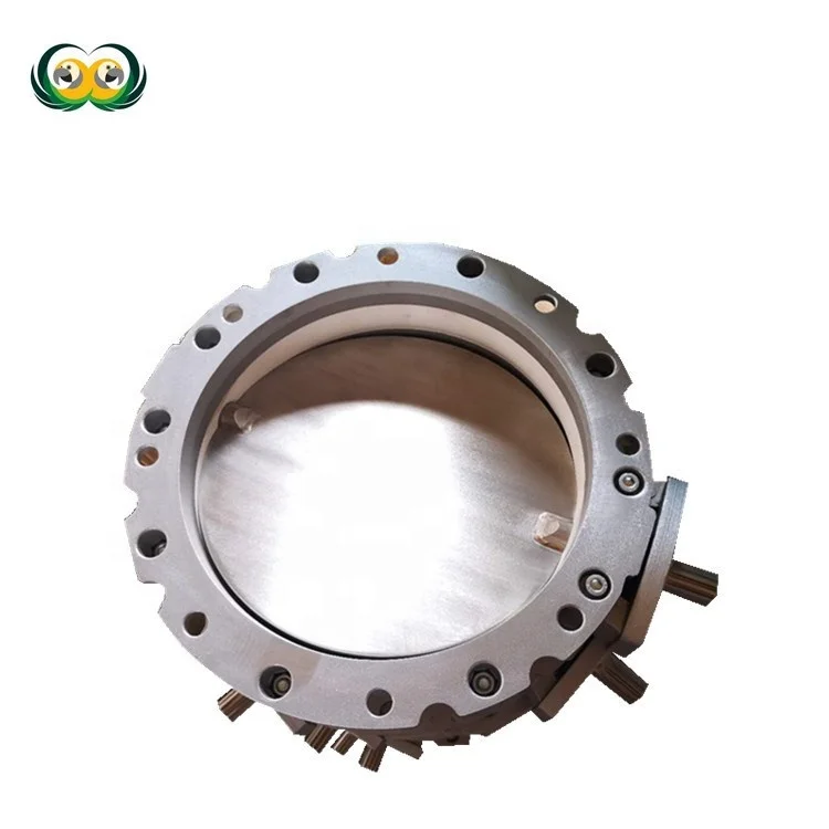 
ST.ST.304 manual driver double flanges 6 inch butterfly valve 