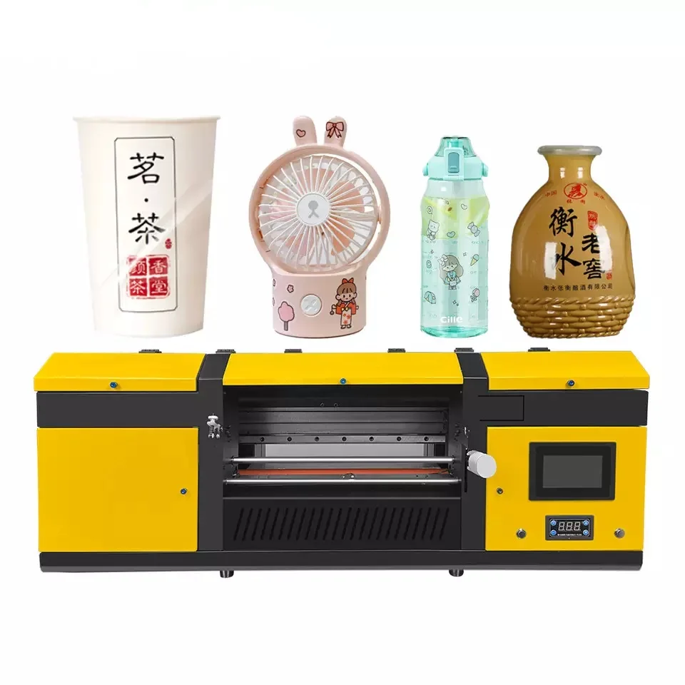 Dual Heads XP600 All In One A3 UV DTF Printing Printer UV DTF Sticker Printer Roll To Roll UV Printer  For Golden Foil Fi