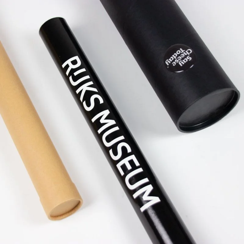 Custom recyclable cylinder cardboard mailing tubes poster paper tube packaging with end caps for yoga mat