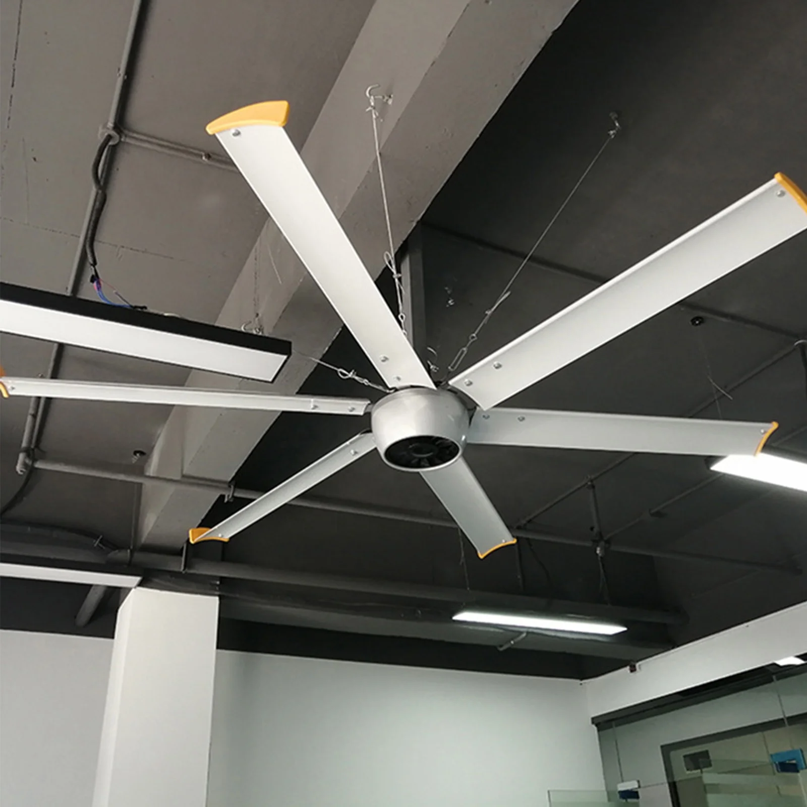 Большой вентилятор с потоком воздуха 15000 (м3/мин), HVLS вентилятор из Малайзии, потолочный вентилятор 7,3 метра