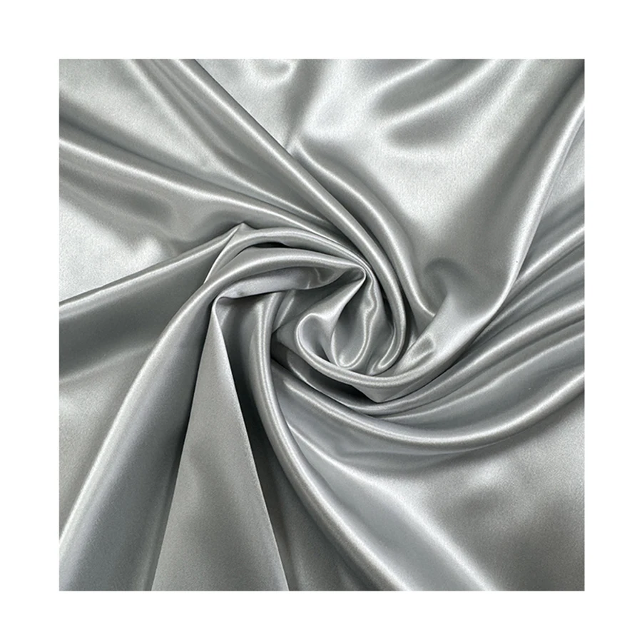 Mulberry silk satin fabric many colors Hyaluronic Acid silk fabric silver ions 100% pure mulberry silk charmeuse fabric