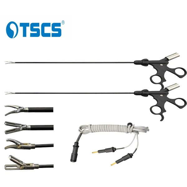 Surgical laparoscopic bipolar coagulation forceps instruments endoscopic