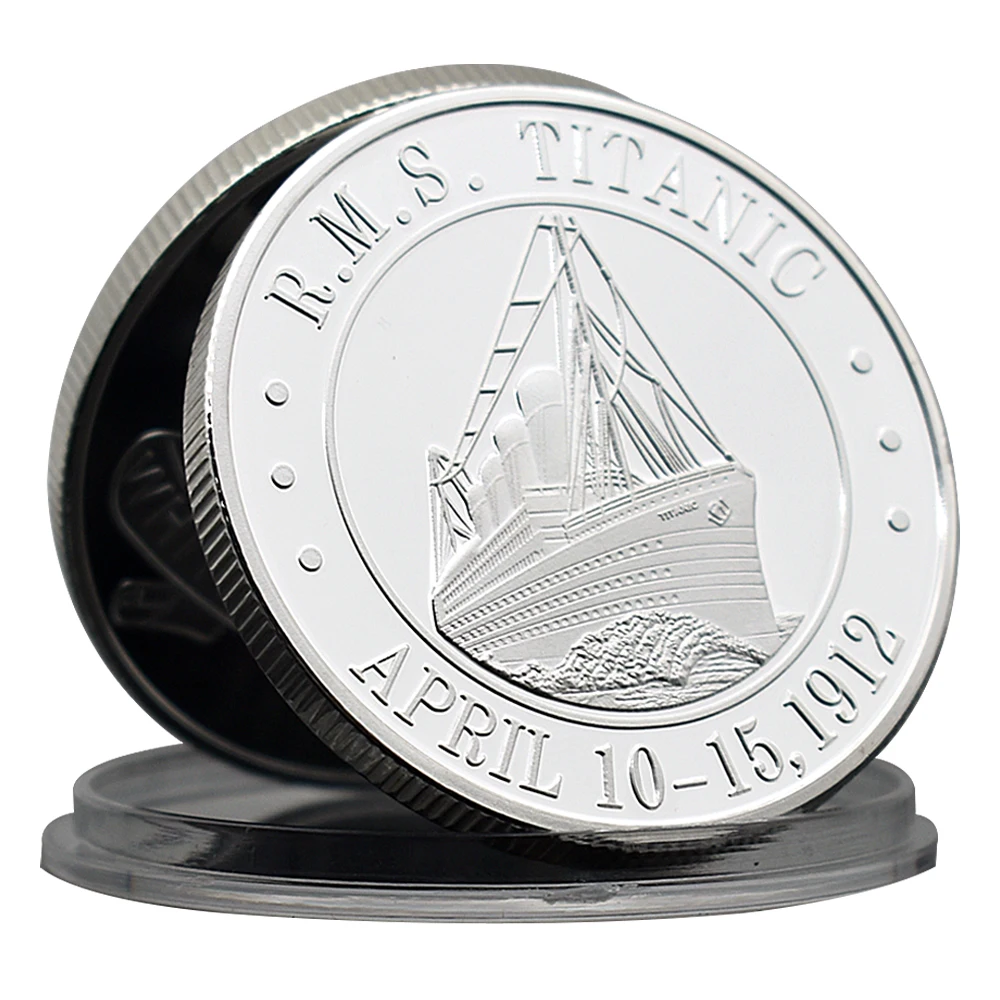 RMS Titanic Silver Coin 1912 Years White Star Line Commemorative Medal Souvenir Challenge Coin Collection Gift