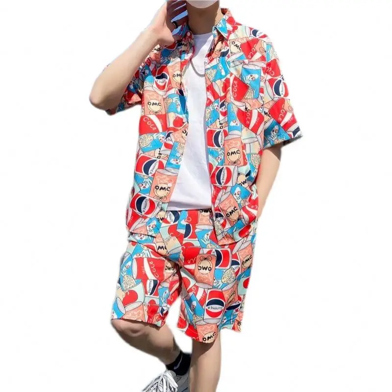 New Design Casual Hawaii Beach Trendy Clothes Direct Sale Spot Tracksuits For Men