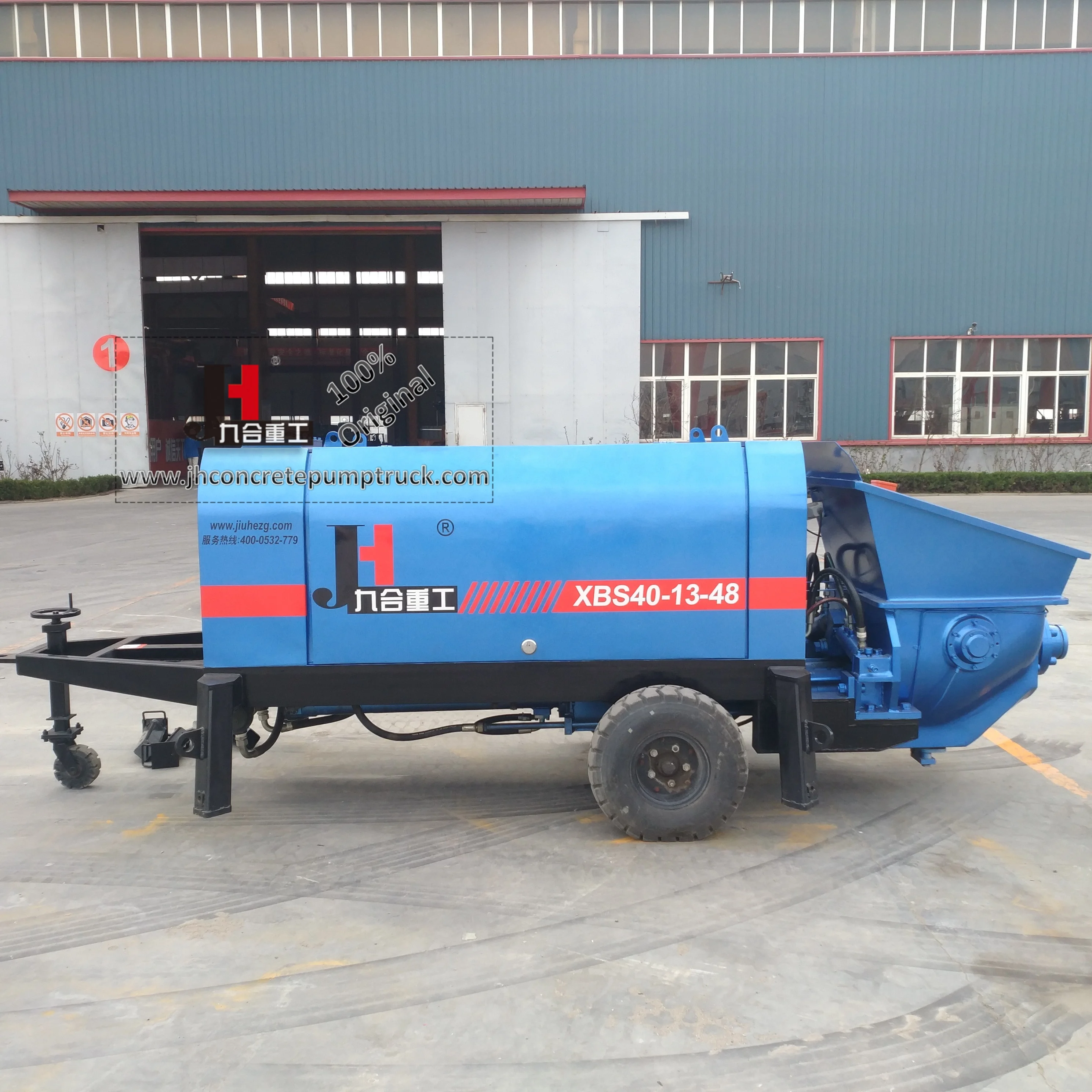JIUHE XBS40 Electric Mini Trailer Concrete Pump Small Concrete Pump for Sale
