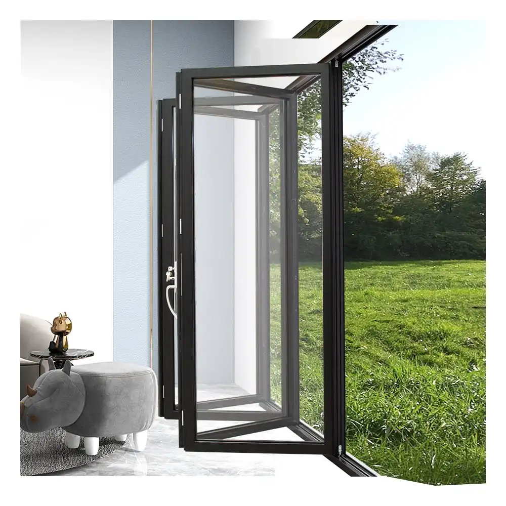 
soundproof aluminum folding/ bi fold door design 