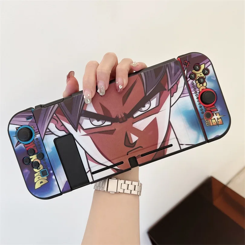 Soft Protective Case For Nintendo Switch Silicone TPU Cartoon Anime Dragon Balls Son Goku Cover For NS Controller Game Accessory