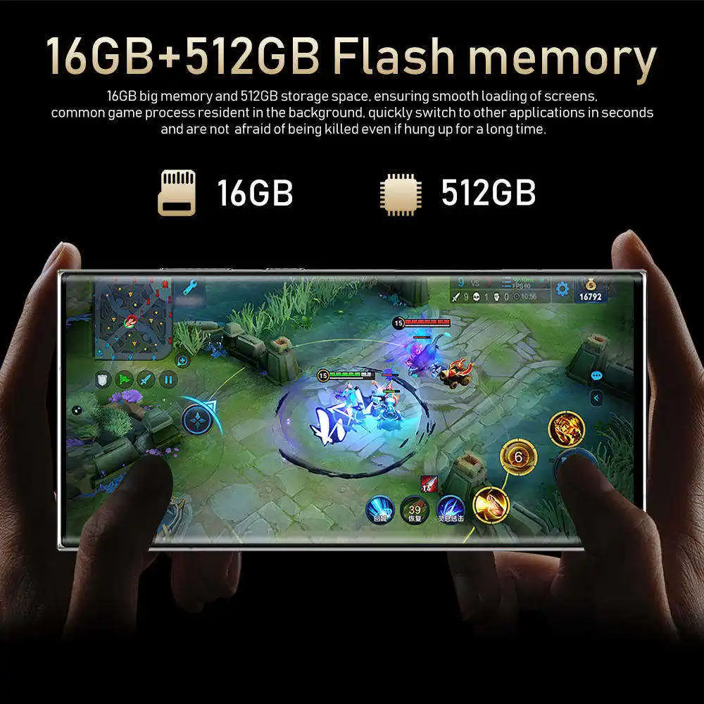 2023 new original S22 Ultra 5G smart phone 16GB 512GB 7.2 inch 10-core built-in all-in-one machine with pen smart phone