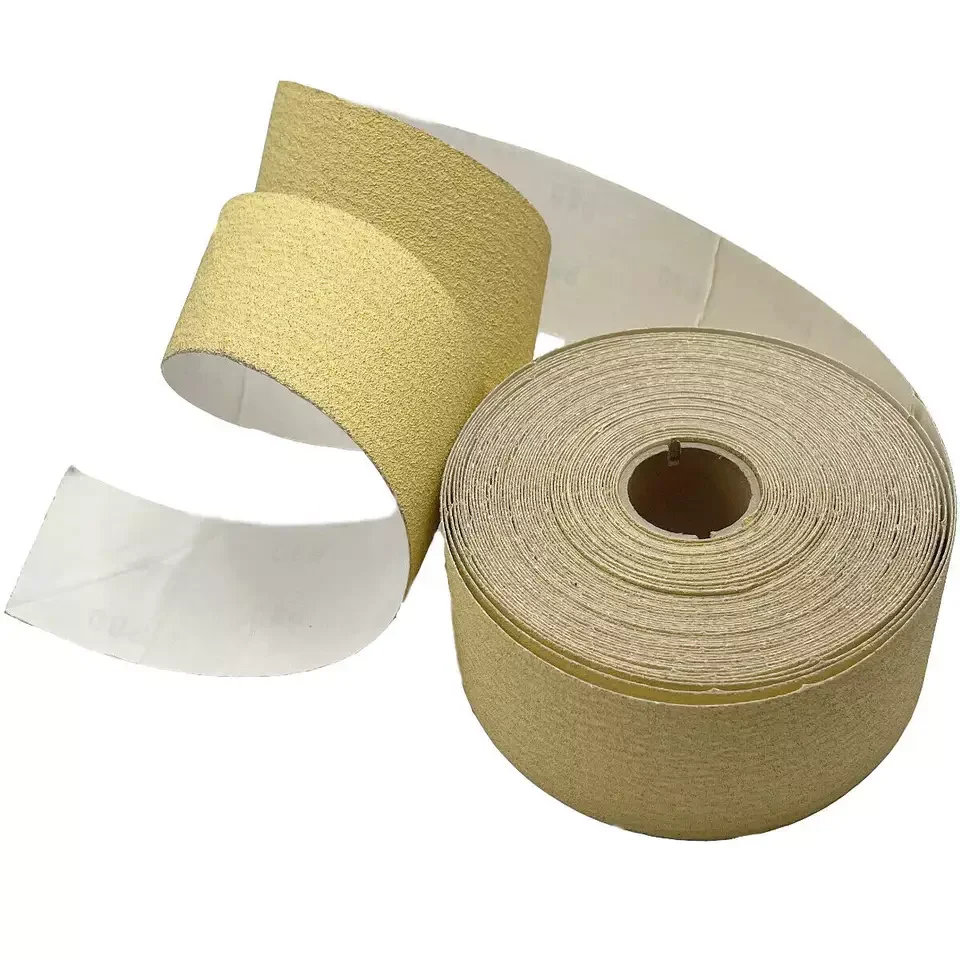 1 Pack 2-3/4-Inch x 20yd 220 Grit Aluminum Oxide PSA Sandpaper Roll Abrasive Tools