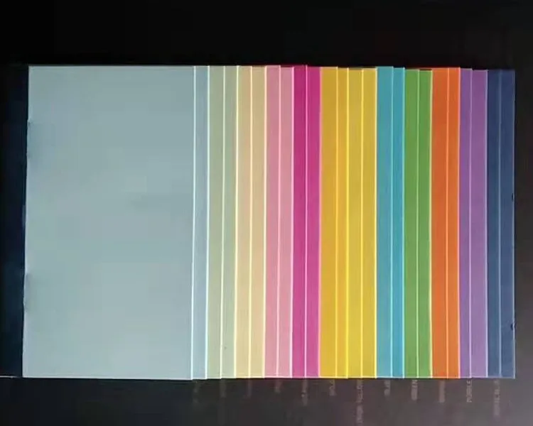 180g-220g Precision Dimension Color Paper  in Big Sheet