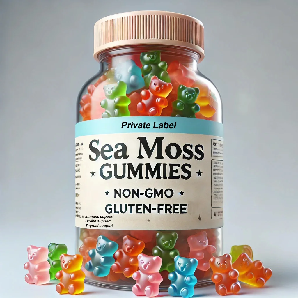 OEM Private Label Vegan SeaMoss Gummies Supplement Organic Sea Moss Gummies