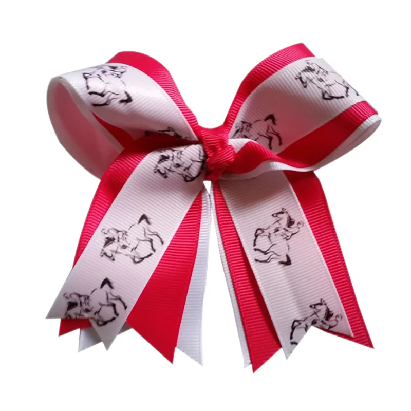 5 'sport cheer hair Bows Accessories With elastic Boutique Bow Hairpins Hair Ornaments