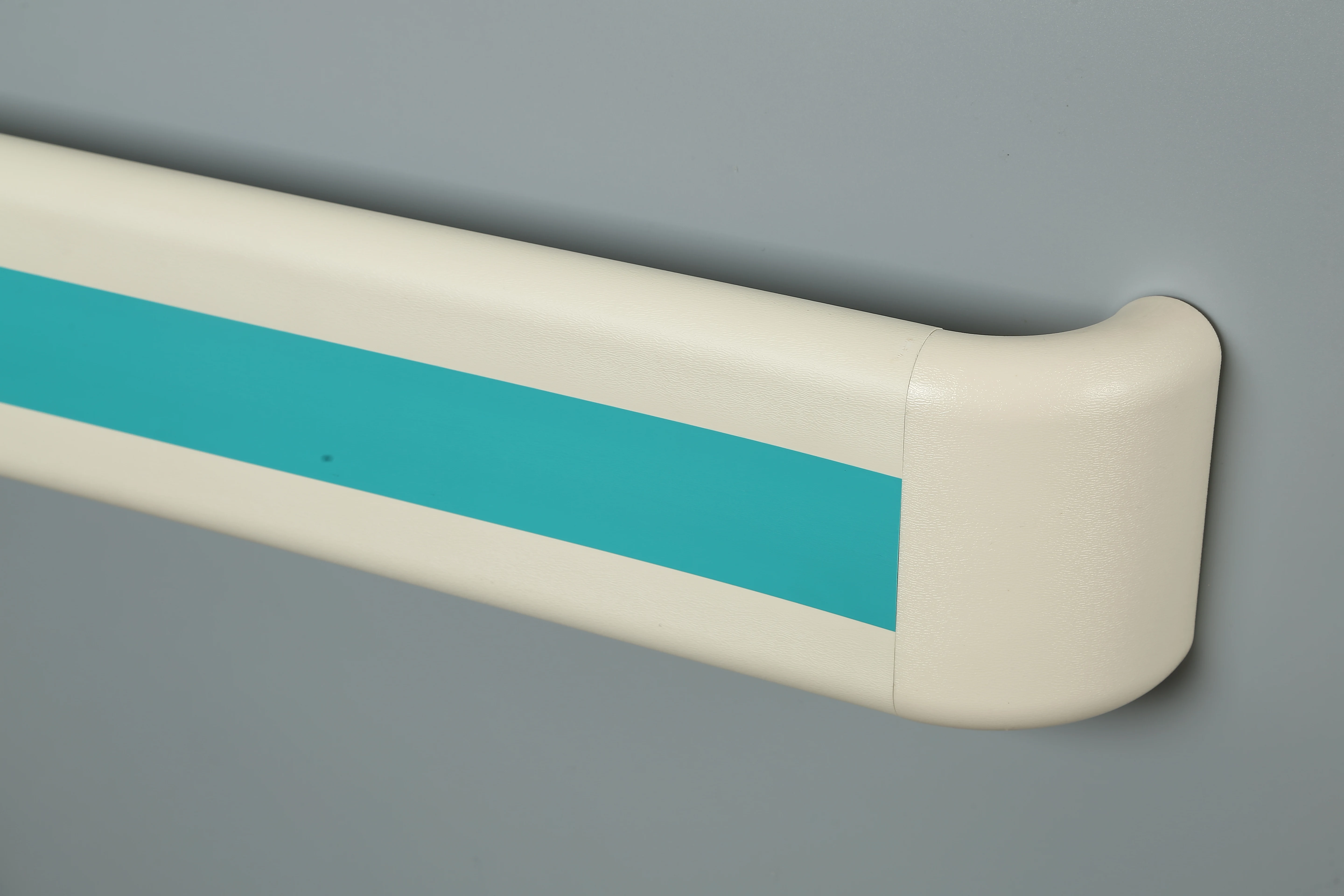 Wall Mounted PVC Plastic balustrades handrails anti- Collision hospital hallway Handrails with bracket