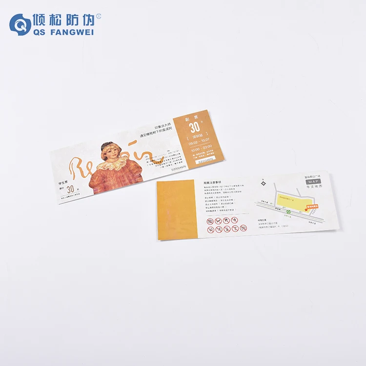 thermal paper ticket rolls custom printing paper tickets