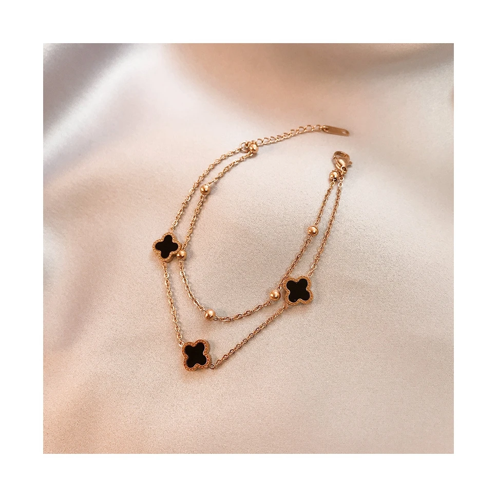 2021 Rose Gold Wholesale Designer  Luxury Bracelets Stainless Steel Jewelry For Sale