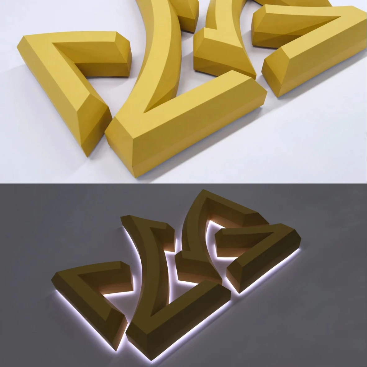 3D Backlit Letters Custom LED Sign Letters Outdoor Illuminated Logo Signage