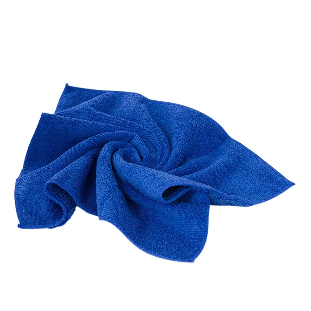 Solid Color Thick Cotton Microfiber Towel Cleaning Cloth Glass Cup Floor Kitchen Housework Cleaning Cloth