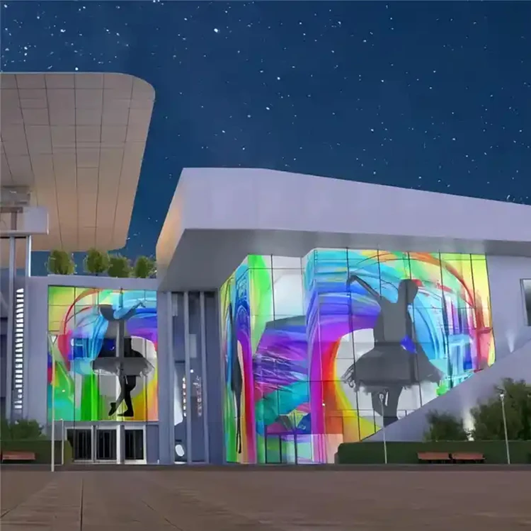 Hongwei P2 P3 P6.67 P7 Adhesive Super Slim Led Screen PCB Board Flexible Transparent Film Advertising LED Display