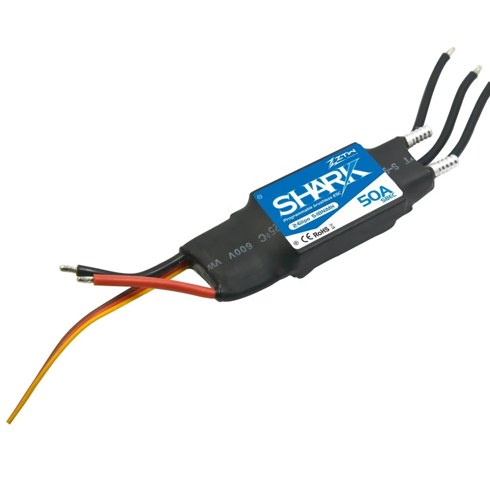 ZTW Shark Dual Way 20A 30A 40A 50A 60A 70A 80A BEC Waterproof Brushless ESC For RC Boat With Water-Cooling