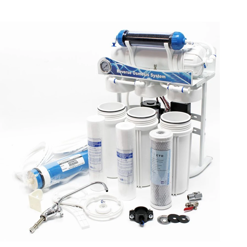 400GPD Pumped Undersink Reverse Osmosis RO Drinking Water Purifier System