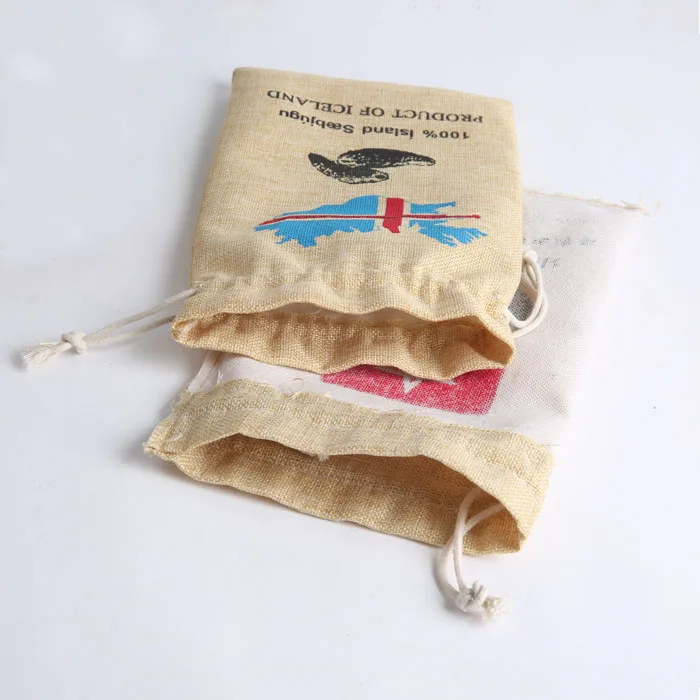 Factory custom size of 1kg 5kg 10kg 25kg 50kg 100kg packing rice burlap linen jute packaging rice bag