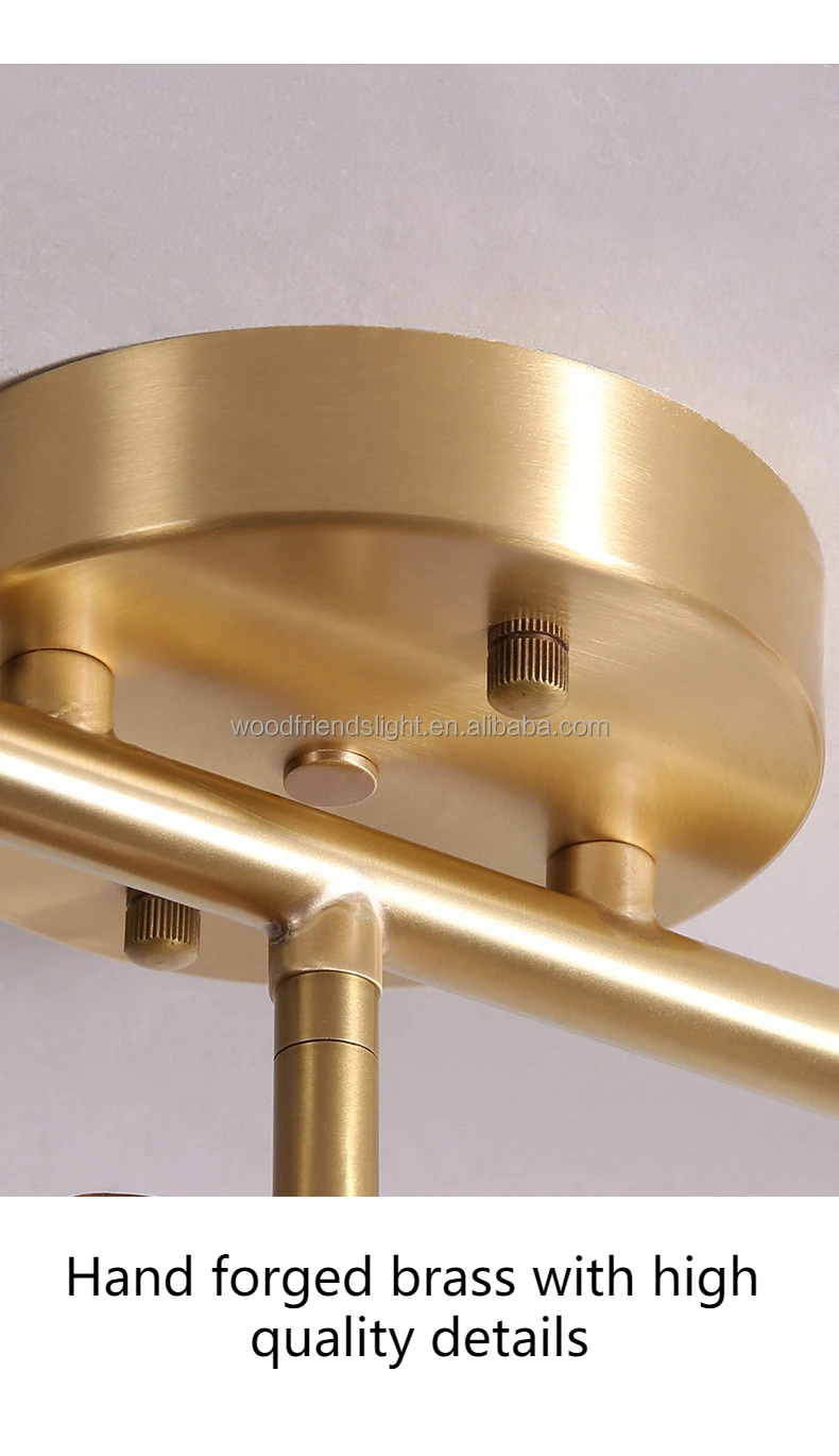 Modern Luxury  Indoor Ceiling Lamp Led Hanging Chandelier for Coffee bar shop Wooden Spot Light