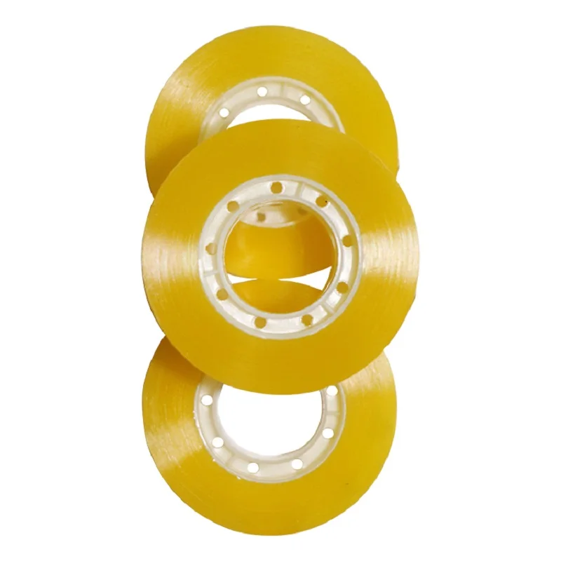 
15MM 18MM High Quality Adhesive transparent yellowish school Office use Stationery adhesive tape 