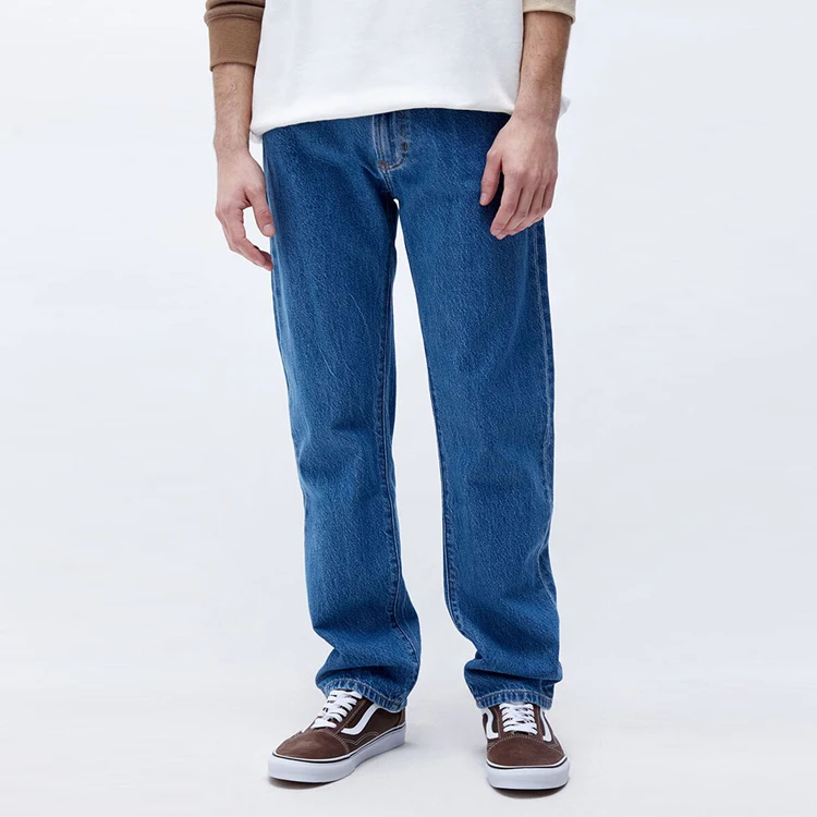 plus size denim jeans manufacture production high quality washed blue denim